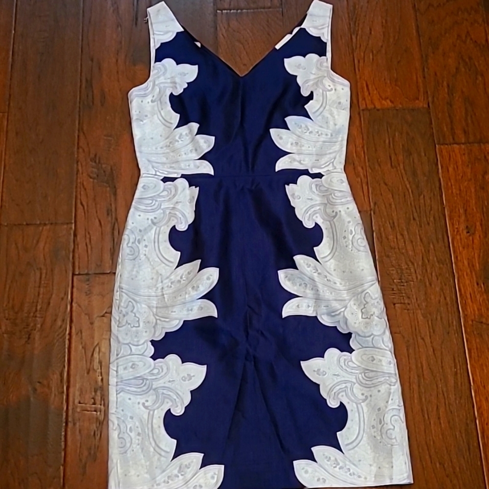 Banana Republic Navy and White Dress